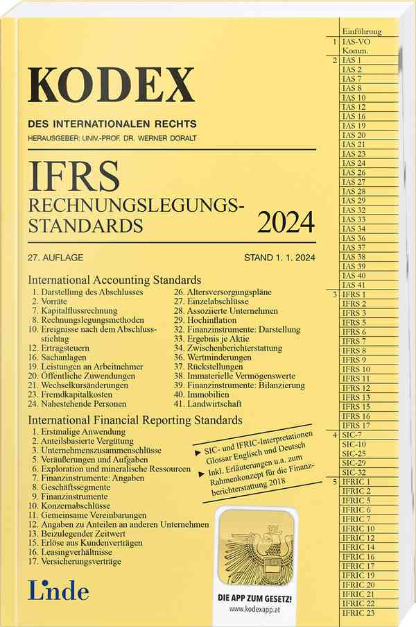 Kodex - IAS/IFRS Internationale Rechnungslegung (2024)