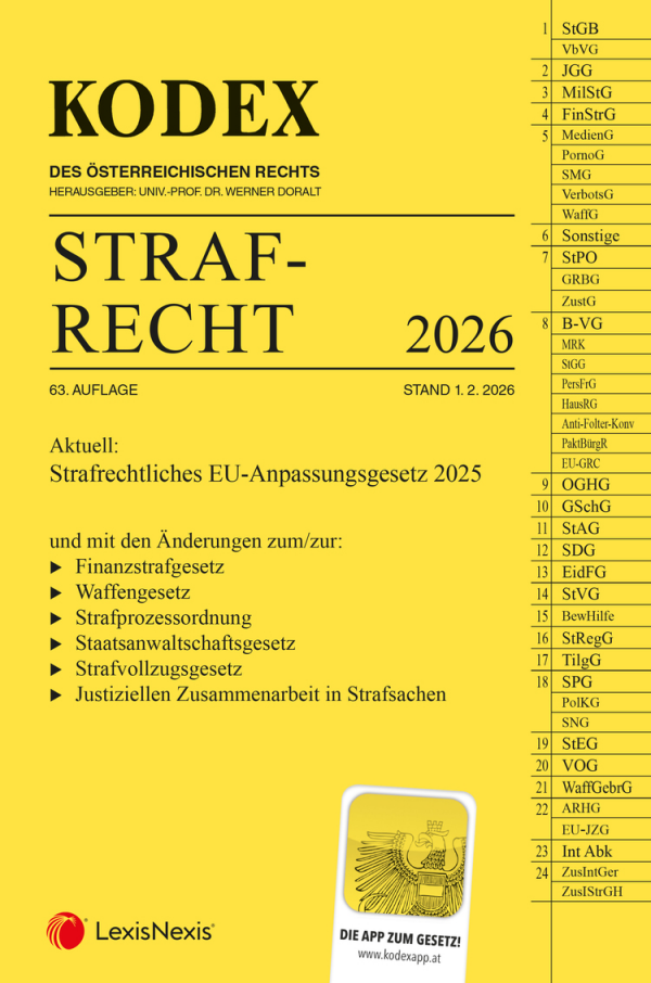 Kodex: Strafrecht 2026