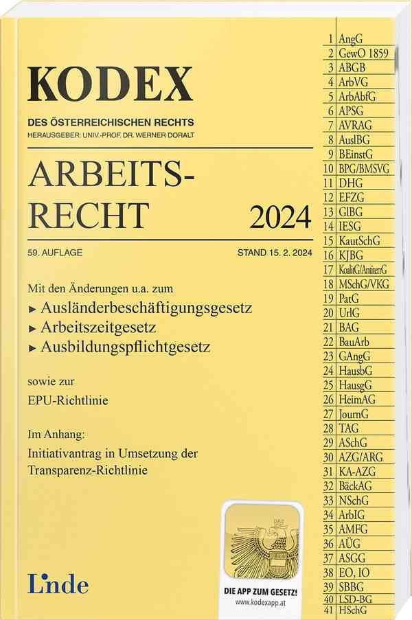 Kodex - Arbeitsrecht (2024/25)