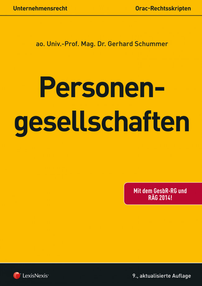 ORAC - Personengesellschaften (9. Auflage)