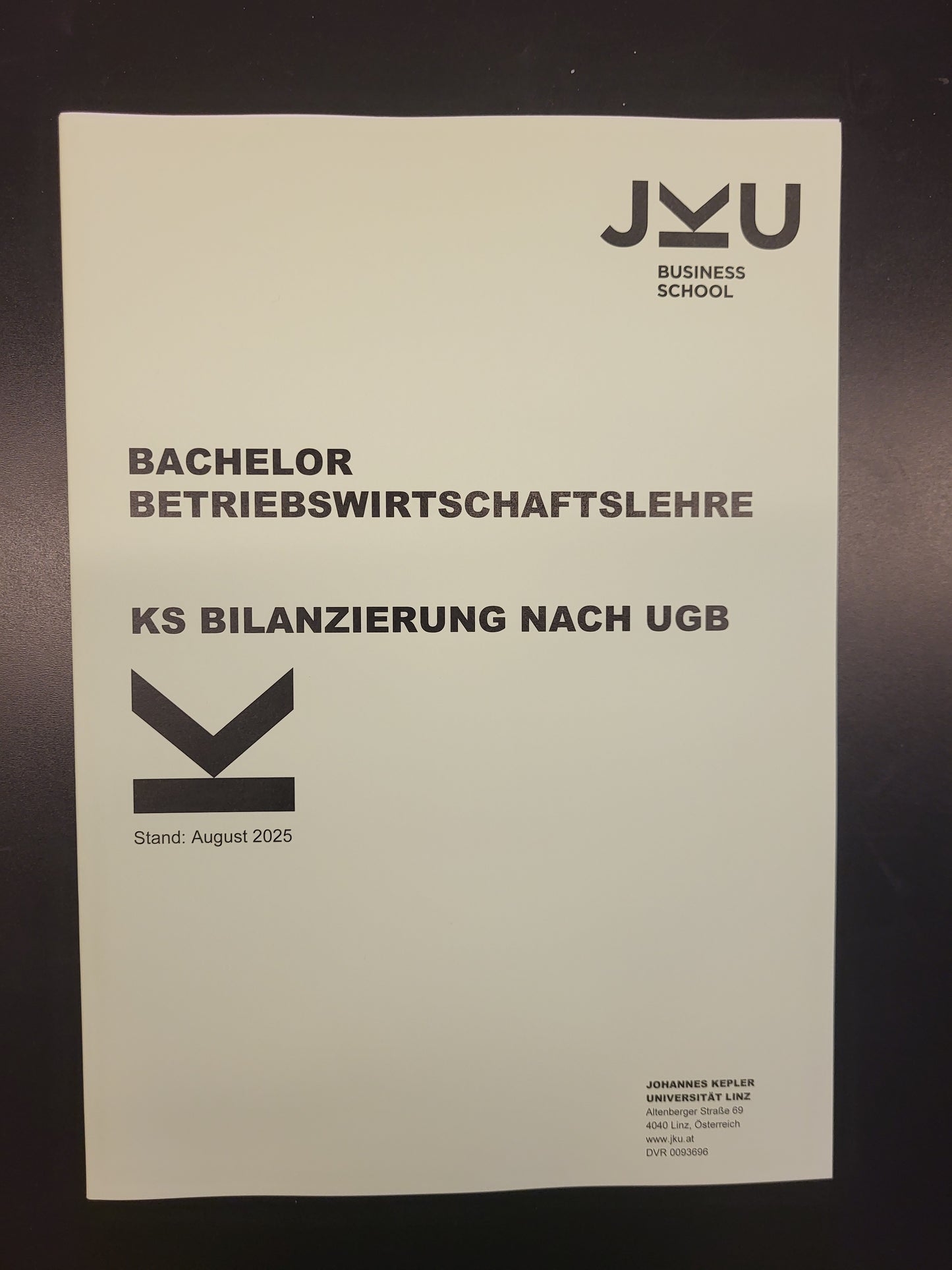 Skript - KS Bilanzierung nach UGB*