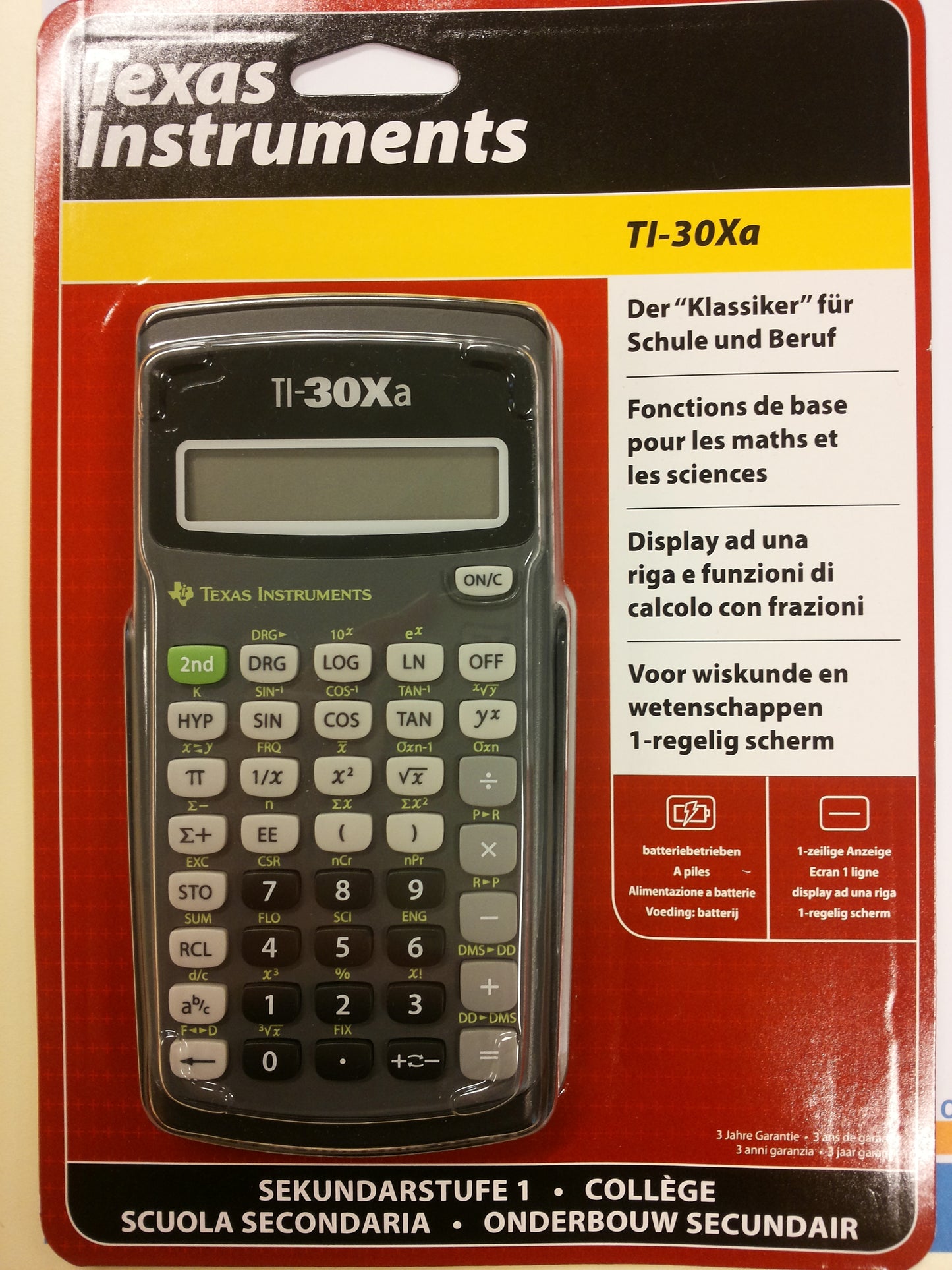 Taschenrechner - TI-30Xa