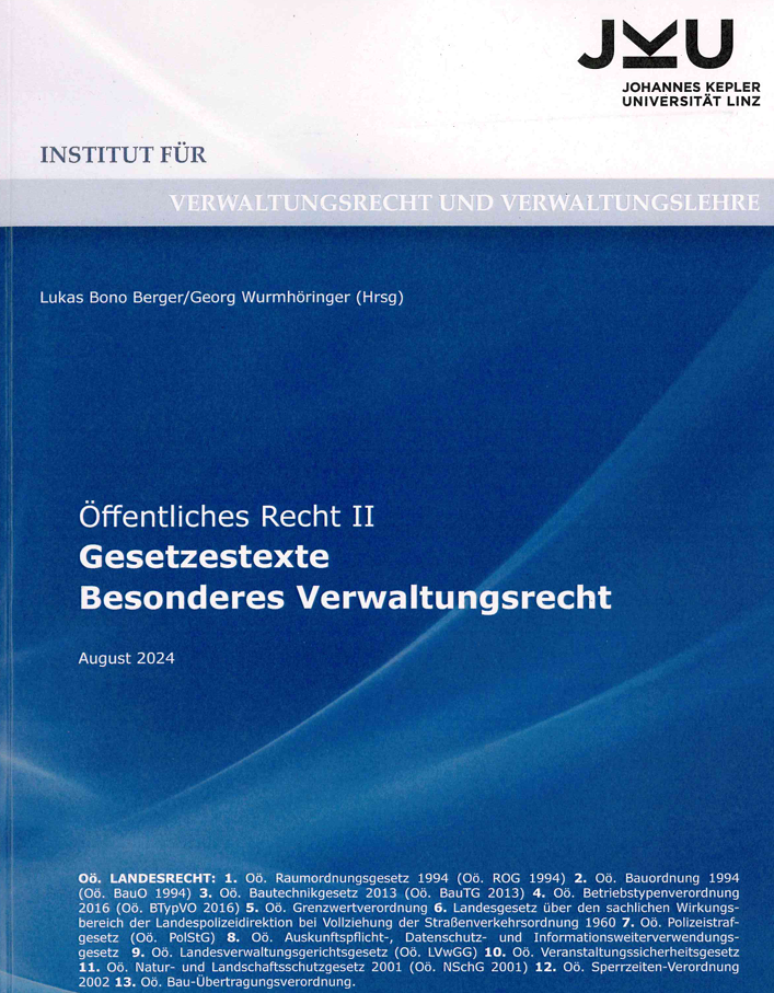 Skript - Öffentliches Recht II - Gesetzestexte (August 2024)