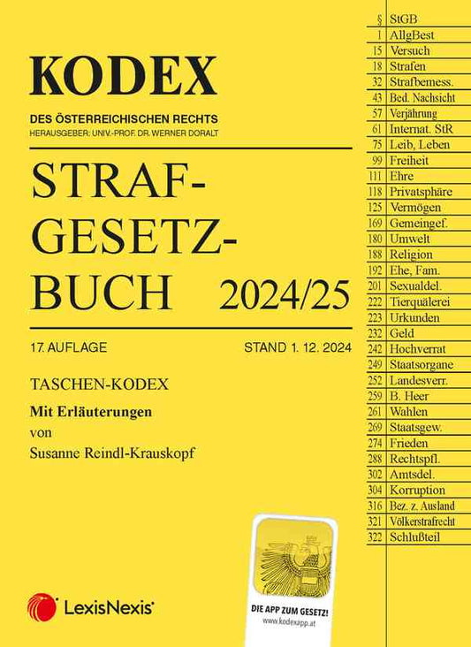 Kodex - Taschen-Kodex Strafgesetzbuch (2025)