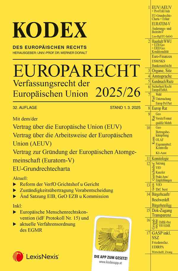 Kodex: Europarecht 2025/26