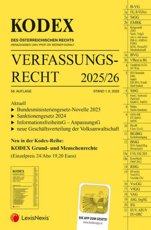 Kodex - Verfassungsrecht (2025/26)