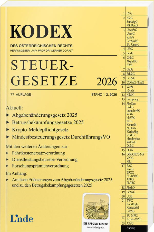 Kodex: Steuergesetze 2026