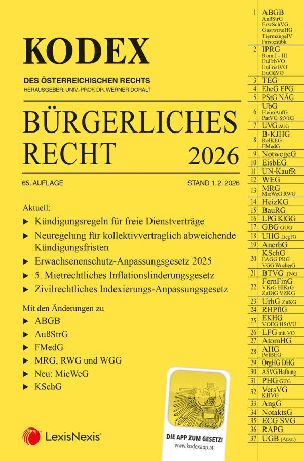 Kodex: Bürgerliches Recht 2026