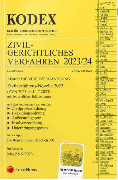 Kodex Zivilgerichtliches Verfahren (2024/25)