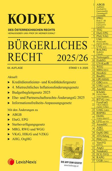 Kodex: Bürgerliches Recht 2025/26