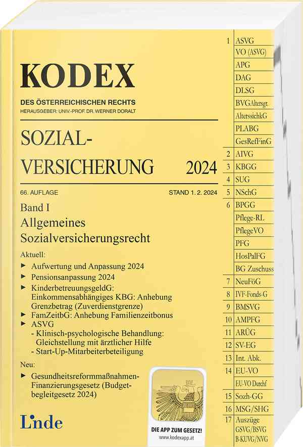 Kodex Sozialversicherung Band I (2024/25)