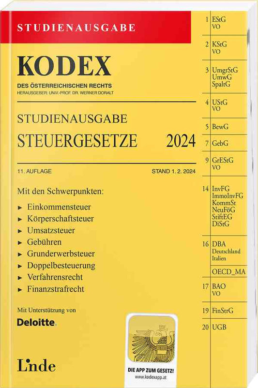 Kodex - Steuergesetze Studienausgabe (2024/25)