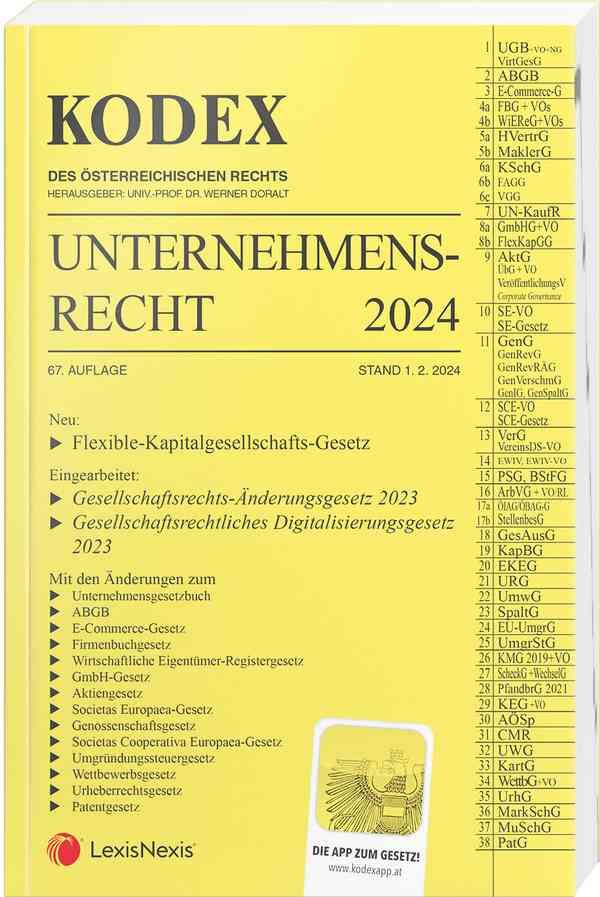 Kodex - Unternehmensrecht (2024/25)