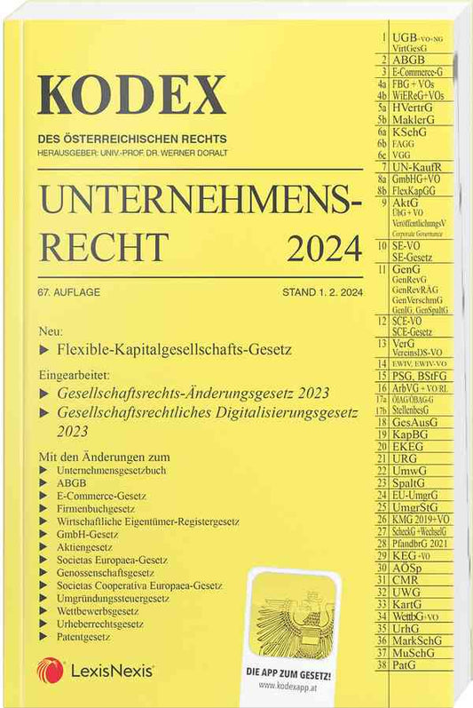 Kodex - Unternehmensrecht (2024/25)