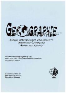 Skript - Geographie - Studienberechtigungsprüfung